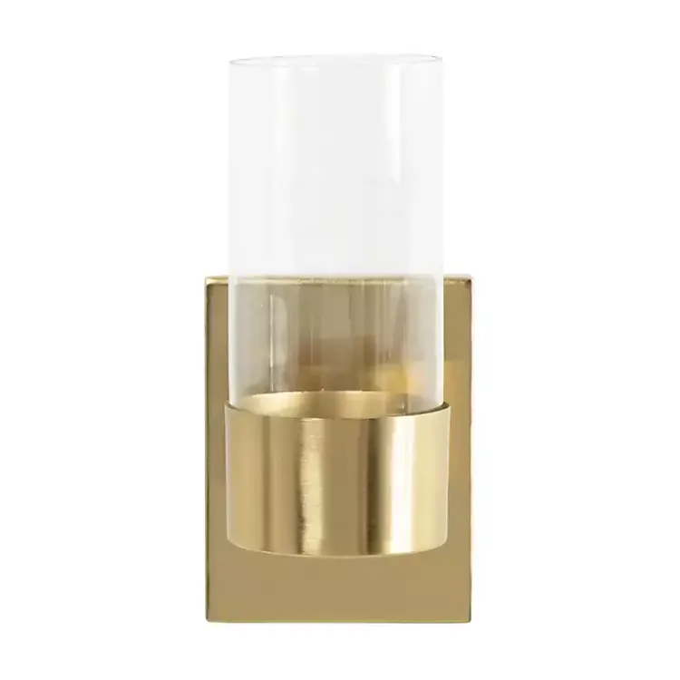 Sconces>Kirklands Home Gold Metal Modern Sconce