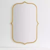 Kirklands Home Gold Metal Scallop Linear Mirror Hot
