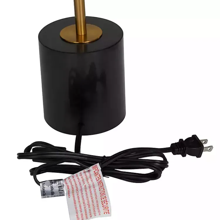 Kirklands Home Gold Metal Smoked Glass Shade Table Lamp Gray Online