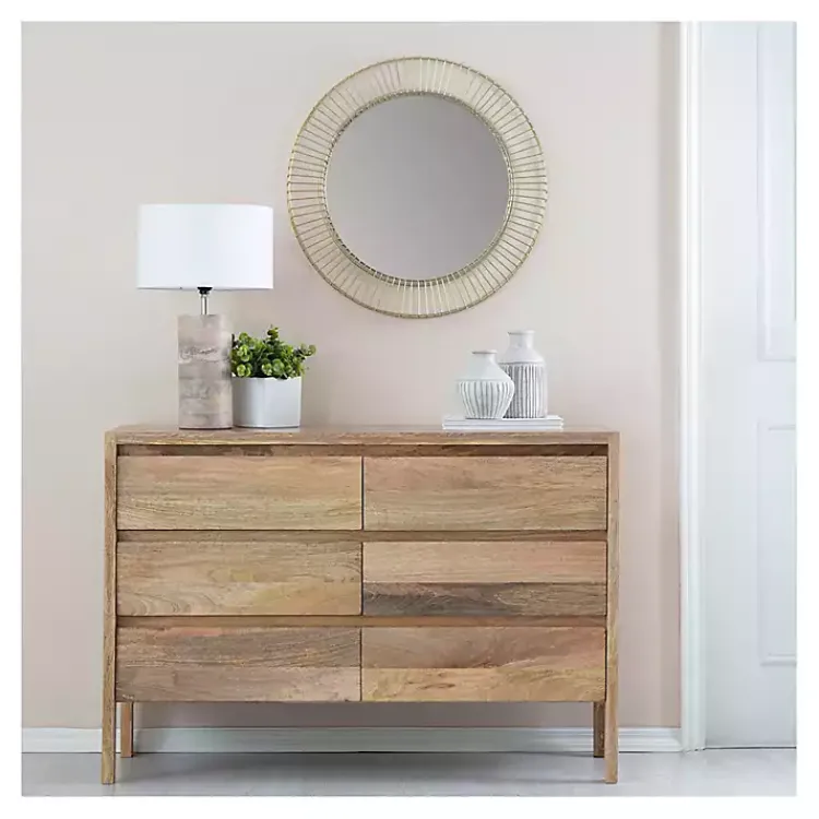 Kirklands Home Gold Metal Sunbeam Wall Mirror Outlet