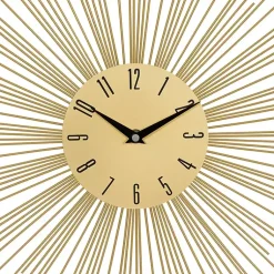 Kirklands Home Gold Metal Sunburst Wall Clock