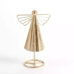 Christmas Decorations>Kirklands Home Metal Tabletop Angel, 9 in. Gold