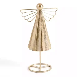 Christmas Decorations>Kirklands Home Metal Tabletop Angel, 11 in. Gold