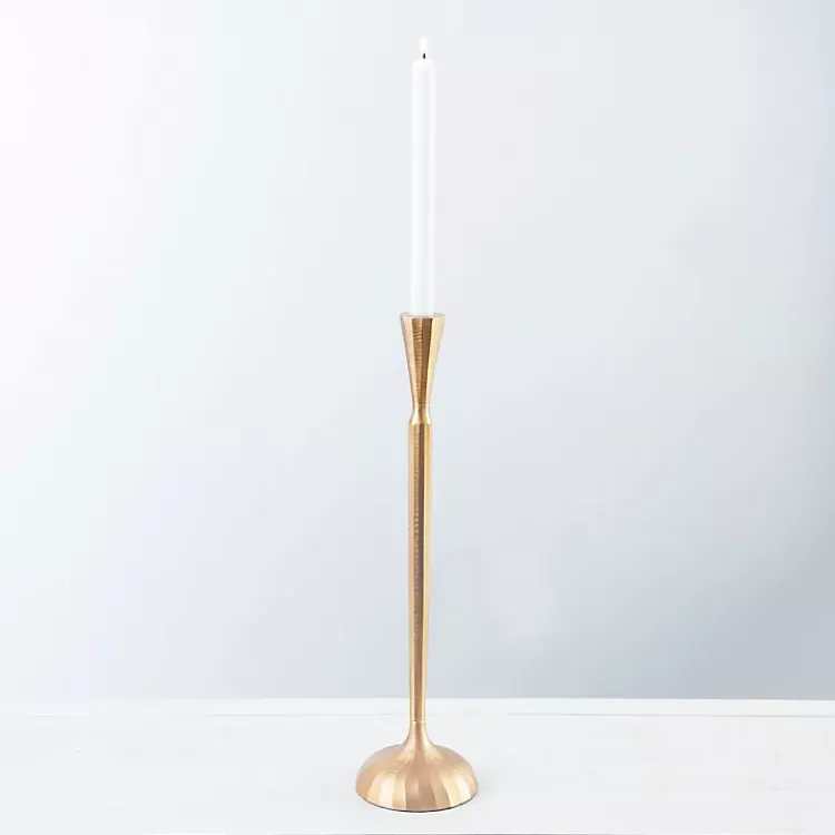 Candle Holders>Kirklands Home Metal Taper Candle Holder, 18 in. Gold