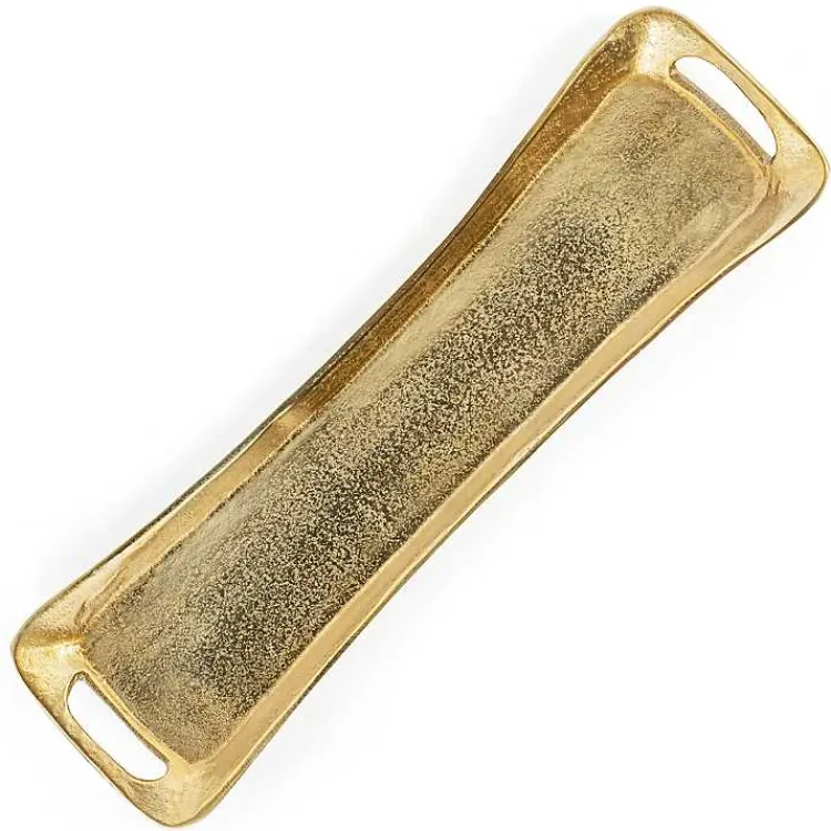 Decorative Trays>Kirklands Home Metal Valor Tray Gold