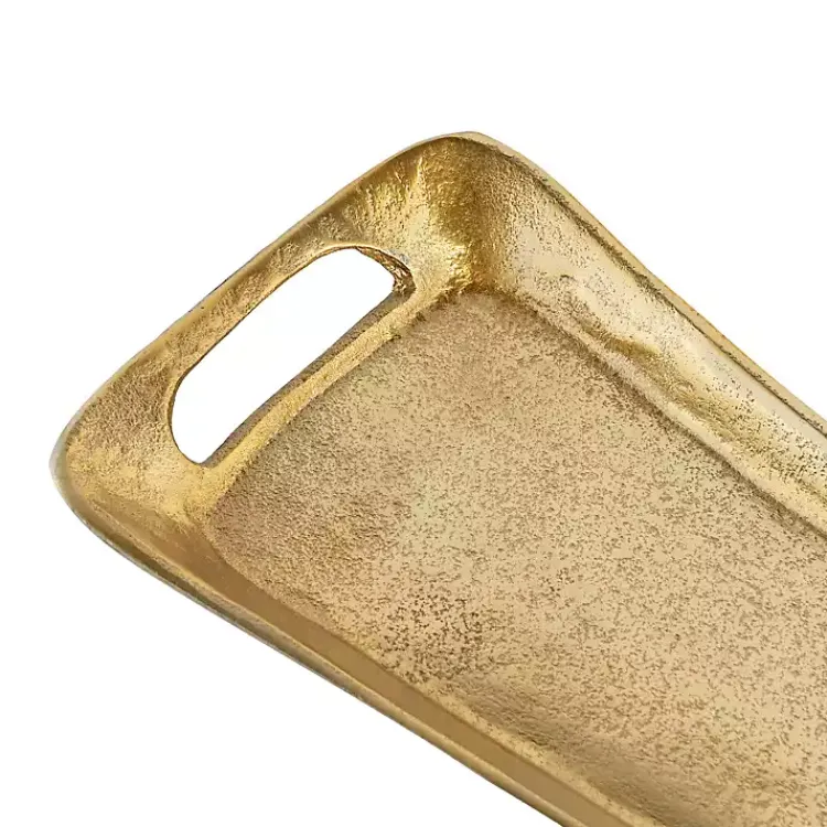 Decorative Trays>Kirklands Home Metal Valor Tray Gold