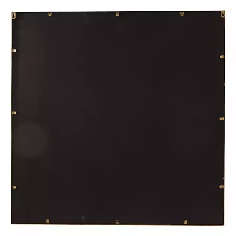Kirklands Home Gold Metal Windowpane Wall Mirror Best