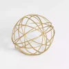 Bowl Filler>Kirklands Home Gold Metal Wire Orb, 5 in.