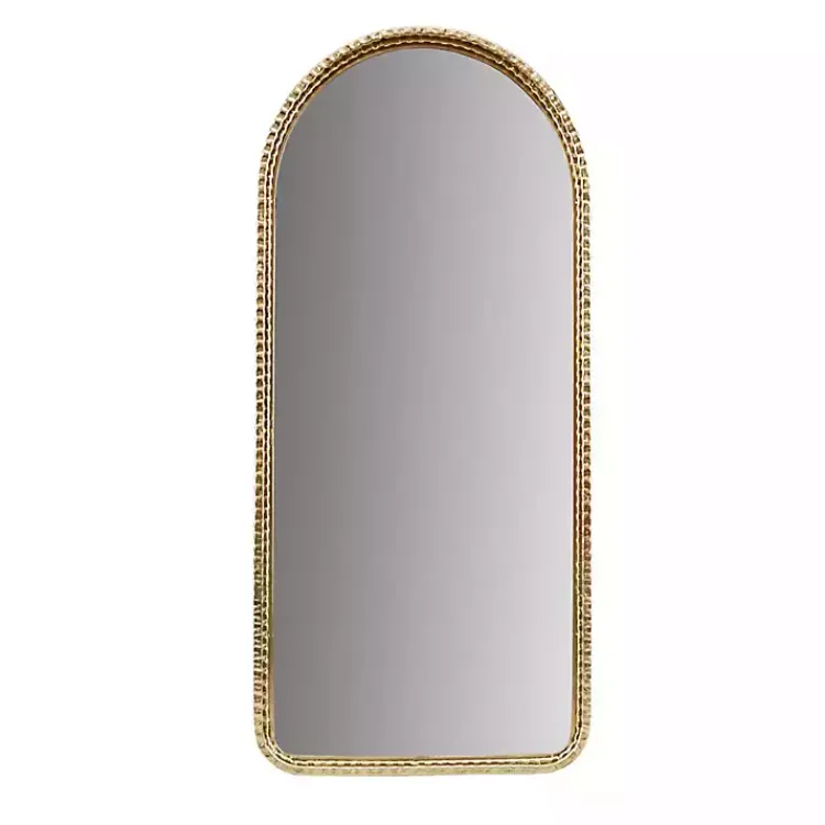 Kirklands Home Gold Mia Textured Arch Wall Mirror New