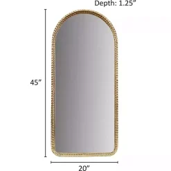 Kirklands Home Gold Mia Textured Arch Wall Mirror New
