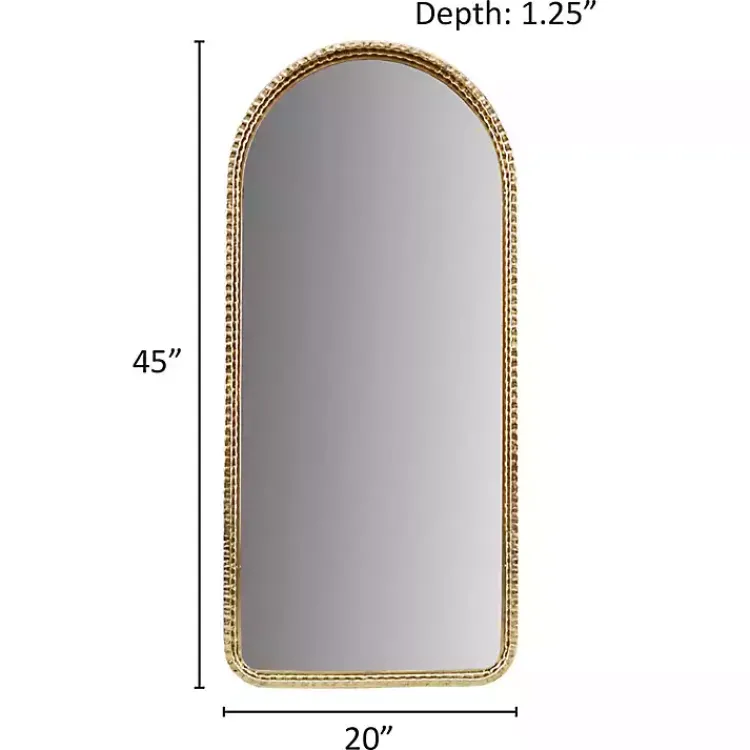 Kirklands Home Gold Mia Textured Arch Wall Mirror New