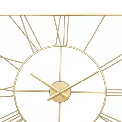 Kirklands Home Minimal Square Open Face Clock Gold Online