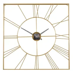 Kirklands Home Minimal Square Open Face Clock Gold Online