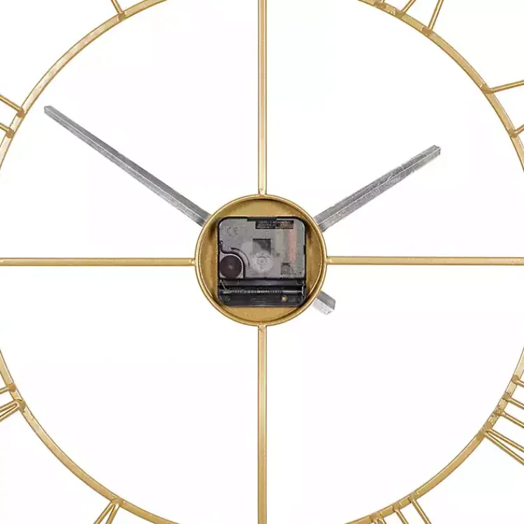 Kirklands Home Minimal Square Open Face Clock Gold Online