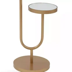 Kirklands Home Mirrored High-Low Accent Table Gold Discount