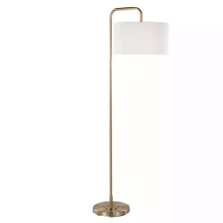 Kirklands Home Gold Modern Arch Floor Lamp White Hot