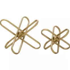 Statues & Figurines>Kirklands Home Modern Burst 2-pc. Decorative Sculpture Set Gold