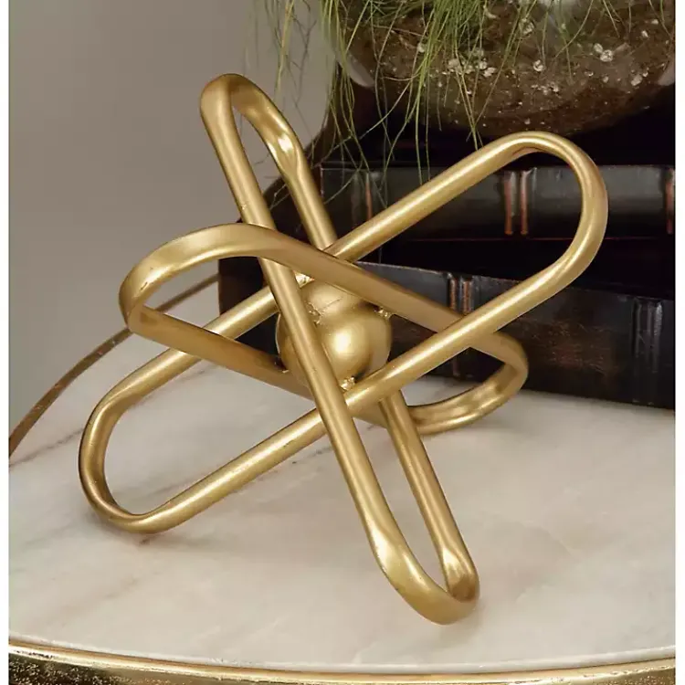 Statues & Figurines>Kirklands Home Modern Burst 2-pc. Decorative Sculpture Set Gold