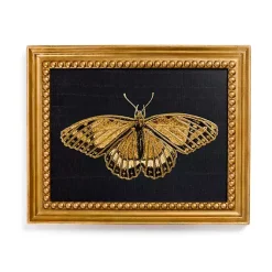 Kirklands Home Gold Moth Framed Art Print