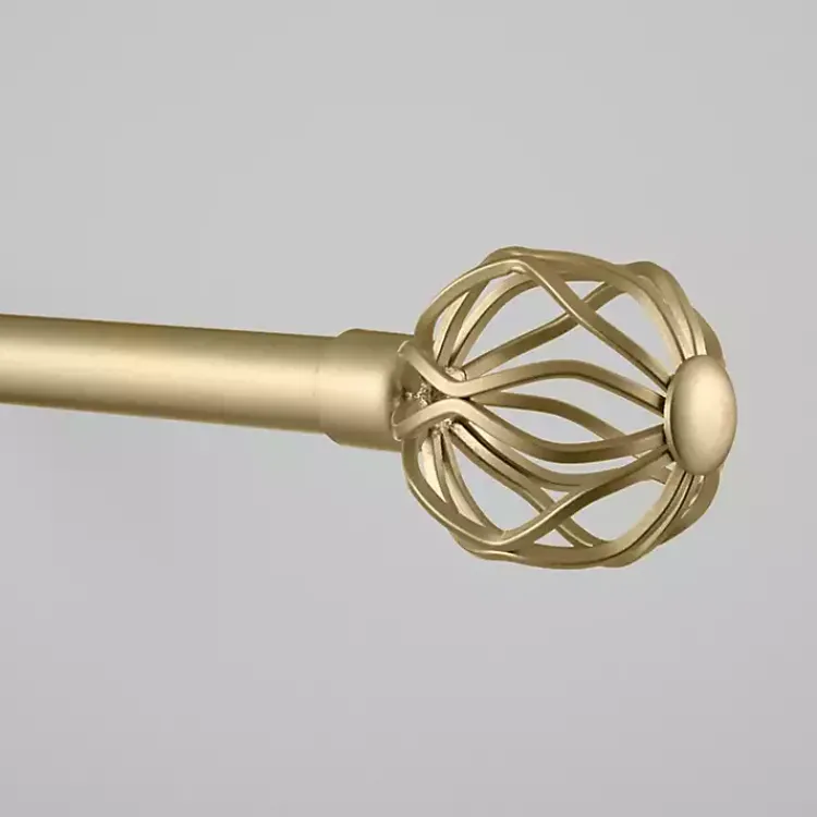Kirklands Home Gold Open Sphere Curtain Rod, 120 in. Best