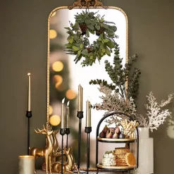 Kirklands Home Gold Ornate Carved Large Wall Mirror Clearance