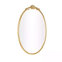 Kirklands Home Gold Oval Baroque Wall Mirror