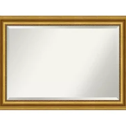 Kirklands Home Gold Patina Scalloped Frame Beveled Mirror Discount