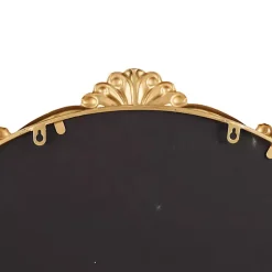 Kirklands Home Gold Round Baroque Wall Mirror Outlet