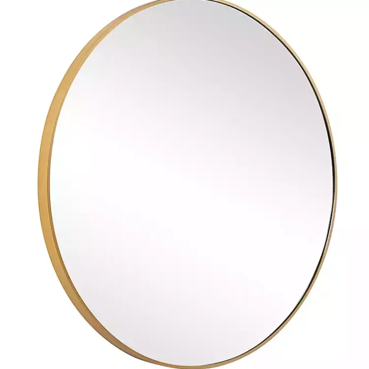 Kirklands Home Gold Round Simple Frame Large Wall Mirror Online