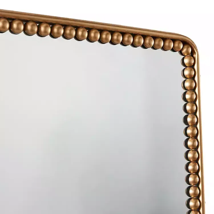 Kirklands Home Gold Rounded Rectangle Wall Mirror New