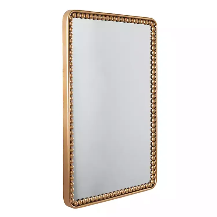 Kirklands Home Gold Rounded Rectangle Wall Mirror New