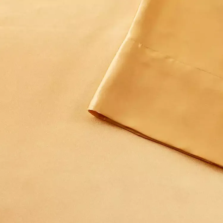 Kirklands Home Satin Standard 2-pc. Pillow Case Set Gold Discount