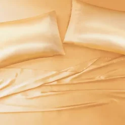 Kirklands Home Satin Standard 2-pc. Pillow Case Set Gold Discount
