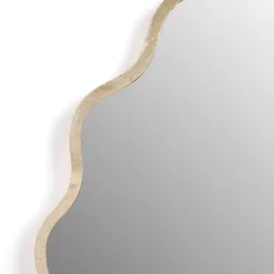 Kirklands Home Gold Scalloped Seashell Wall Mirror Hot