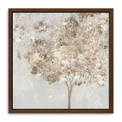 Kirklands Home Gold Shimmering Tree Framed Canvas Art Print