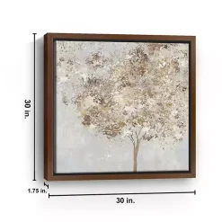 Kirklands Home Gold Shimmering Tree Framed Canvas Art Print