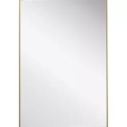 Kirklands Home Simple Frame Rectangle Wall Mirror Gold Hot
