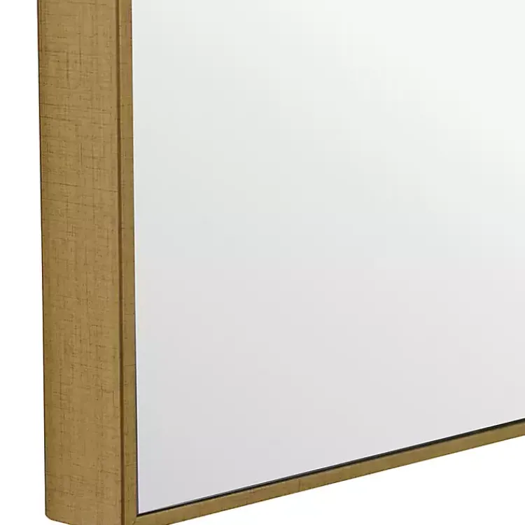 Kirklands Home Simple Frame Rectangle Wall Mirror Gold Hot