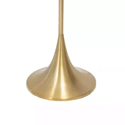 Kirklands Home Gold Sleek Modern Floor Lamp White Discount