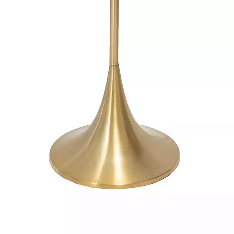 Kirklands Home Gold Sleek Modern Floor Lamp White Discount