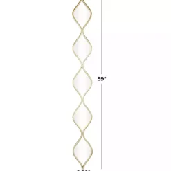 Kirklands Home Slim Stacked Raindrop Wall Mirror Gold Clearance