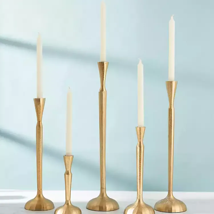 Candle Holders>Kirklands Home Slim Taper Candle Holder, 12 in. Gold