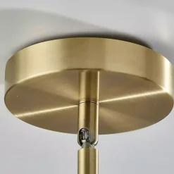 Kirklands Home Gold Smoked Glass Chandelier