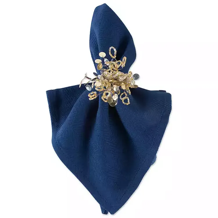 Christmas Dining & Entertaining>Kirklands Home Sparkle Napkin Rings, Set of 6 Gold