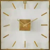 Kirklands Home Gold Square Minimalist Wall Clock Outlet