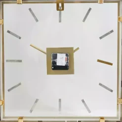 Kirklands Home Gold Square Minimalist Wall Clock Outlet