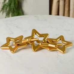 Christmas Decorations>Kirklands Home Star Link Chain Sculpture Gold