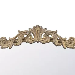 Kirklands Home Gold Studded Scroll Arched Mirror, 36 in.