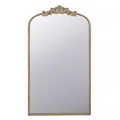 Kirklands Home Gold Studded Scroll Arched Mirror, 42 in. Outlet
