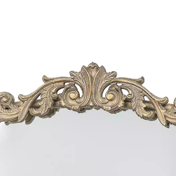 Kirklands Home Gold Studded Scroll Arched Mirror, 42 in. Outlet